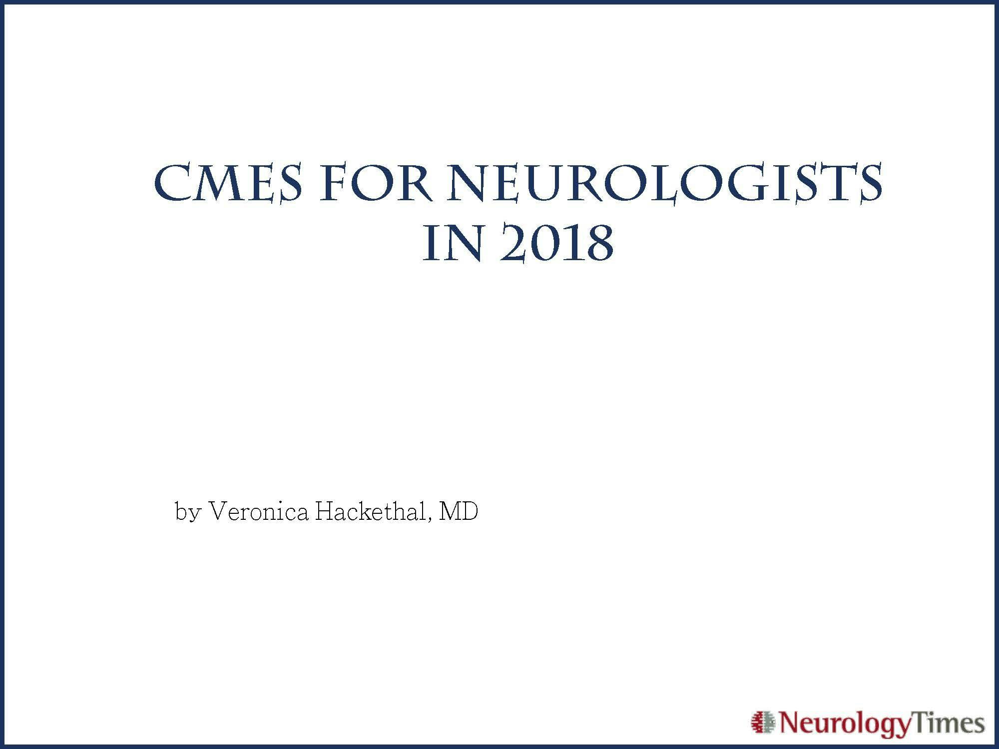 CMEs for Neurologists in 2018