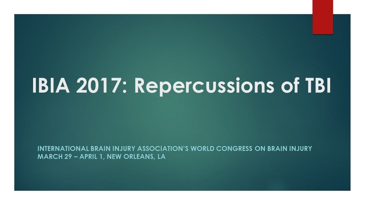 IBIA 2017: Repercussions of TBI