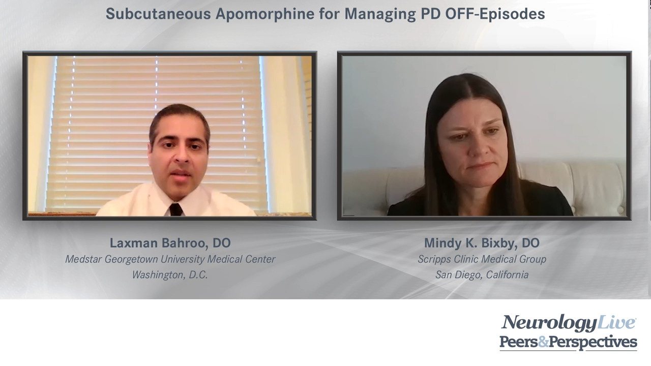 Subcutaneous Apomorphine for Managing PD OFF Episodes 