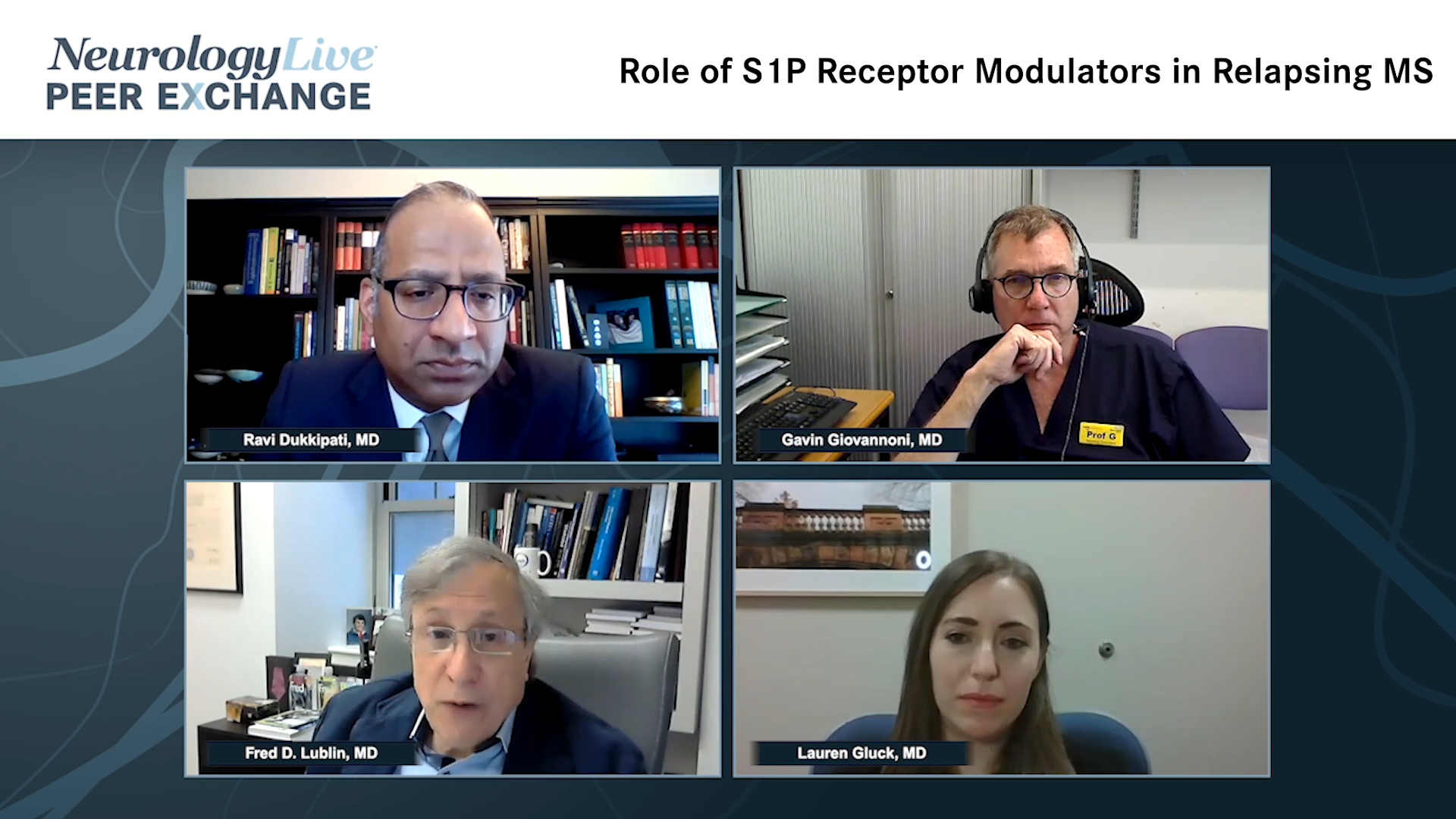 Role of S1P Receptor Modulators in Relapsing MS 