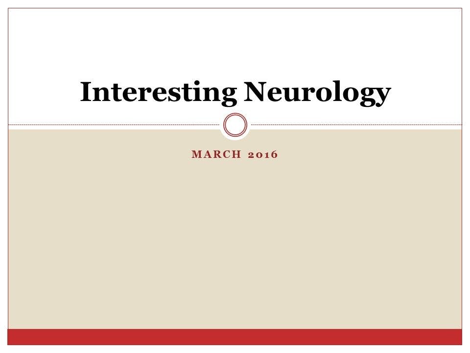 Interesting Neuro: MS & TBI Highlights